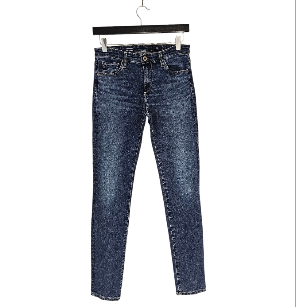 Ag Adriano Goldschmied The Prima Mid Rise Cigarette Straight Leg Blue‎ Jeans 27